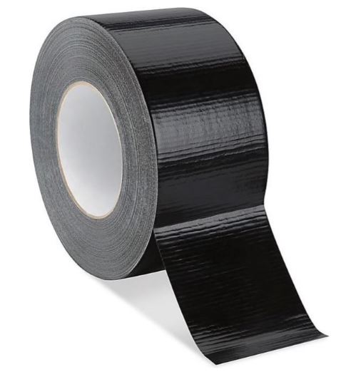10143771 QTAPE DUCT TAPE 50MM ZWART AT-171-50MM-ZW, 1 ROL A 50 METER
