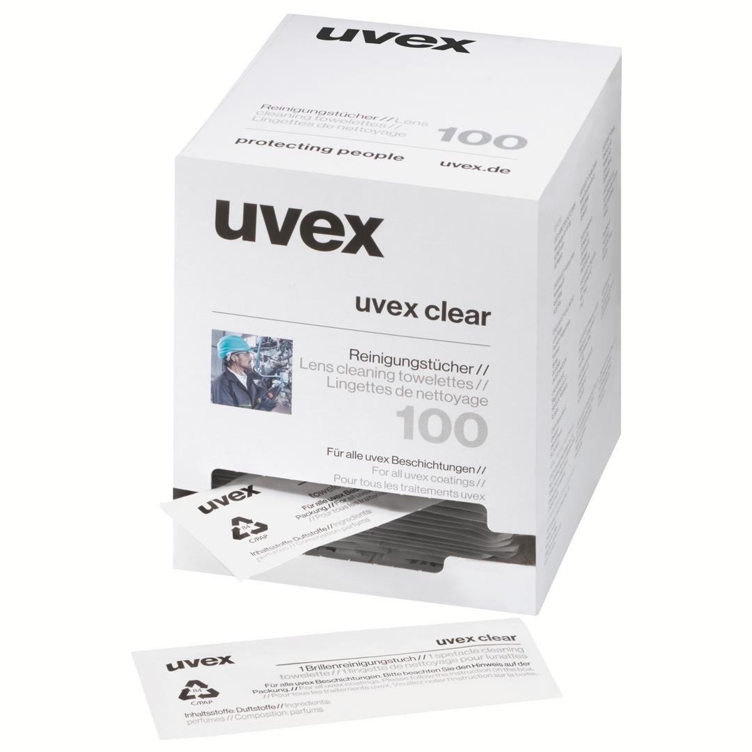 11136367 UVEX DISPENSER BOX 9963-005 100 doekjes. Dispenserbox.Antistatisch. Silicone en alcohol vrij.