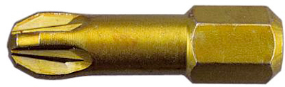 FORMAT bits voor KK schr. PZ 1/4'' extra hard 25mm