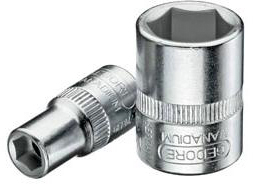GEDORE zeskant dopsleutels 1/4'' inch