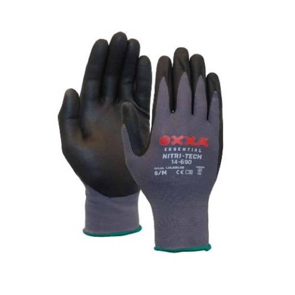 OXXA Handschoen nitrile foam zwart 14-690