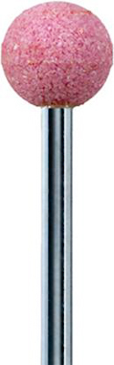 Edelkorund-slijpstift, kogelvorm KU - schacht-dia.